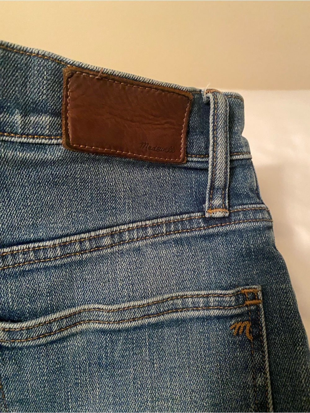 Madewell Blue Straight Jeans, sz 25